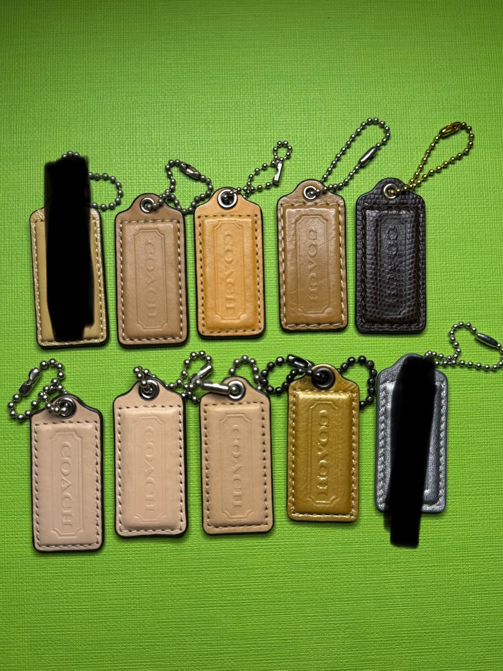 Coach Leather Bag Tag Set in Multicolor Leather - Picture 6 of 10